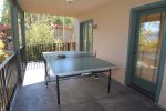 Lower deck with ping pong table